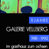 Vorderseite Fotobuch: 11 Jahre Galerie Vellberg, 1981-1992